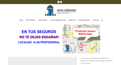 Desktop Screenshot of apascordoba.com.ar